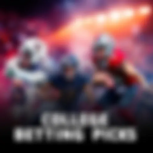 A collage of college football teams in action, featuring Washington State and Utah State, along with Toledo and Louisville, with betting odds displayed.