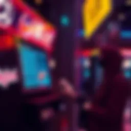 A person placing a bet on college football at a sports betting kiosk