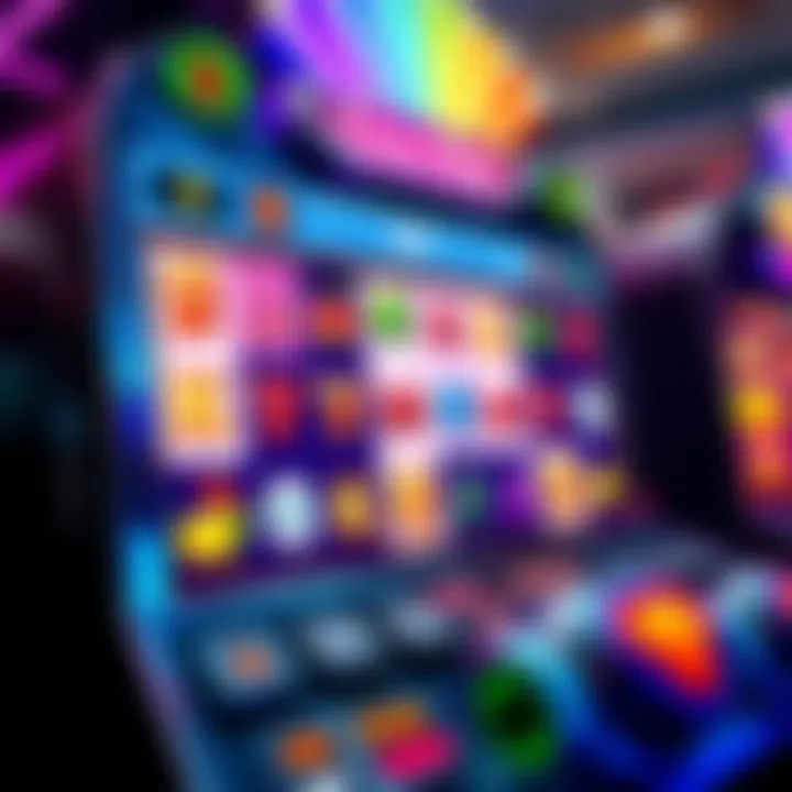 A vibrant online slot machine screen showing various symbols and winning combinations, appealing to crypto players.