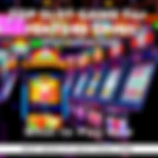 Bright and colorful slot machines showing feature spins with popular symbols like fruits and lucky sevens
