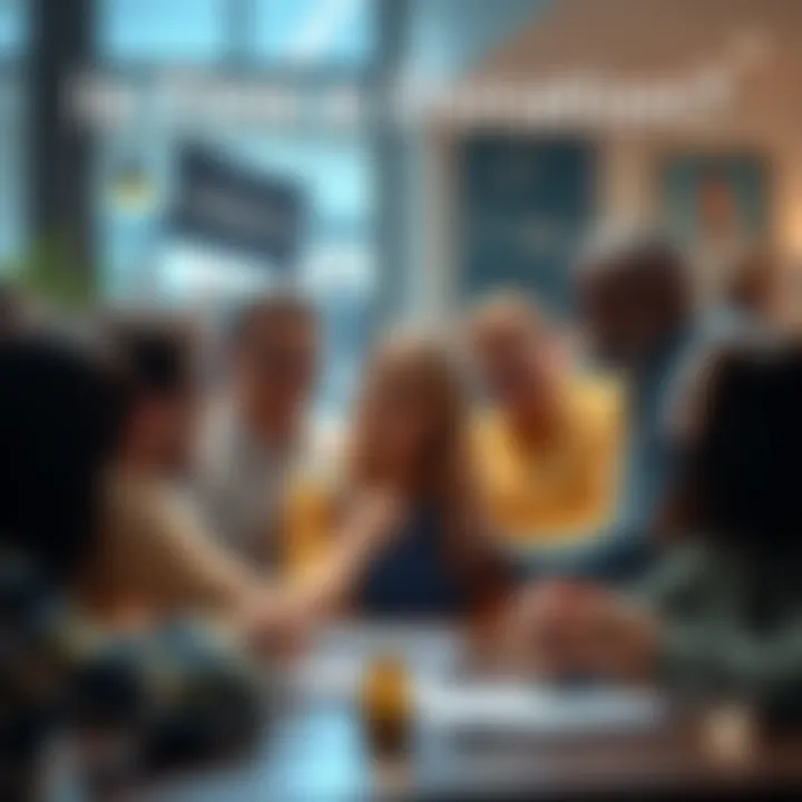 People discussing the nature of a contribution in a community setting