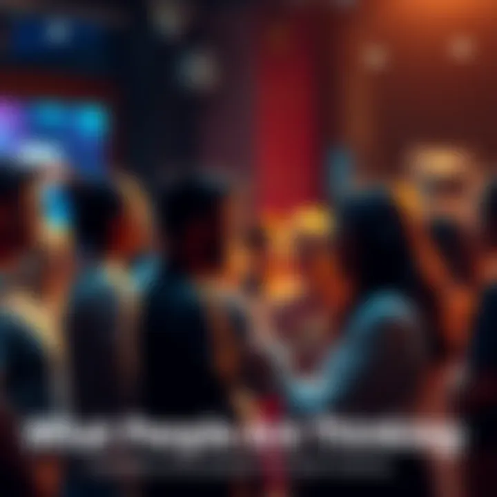 Community Conversations A diverse group of people engaging in discussion, sharing thoughts and opinions on various topics.