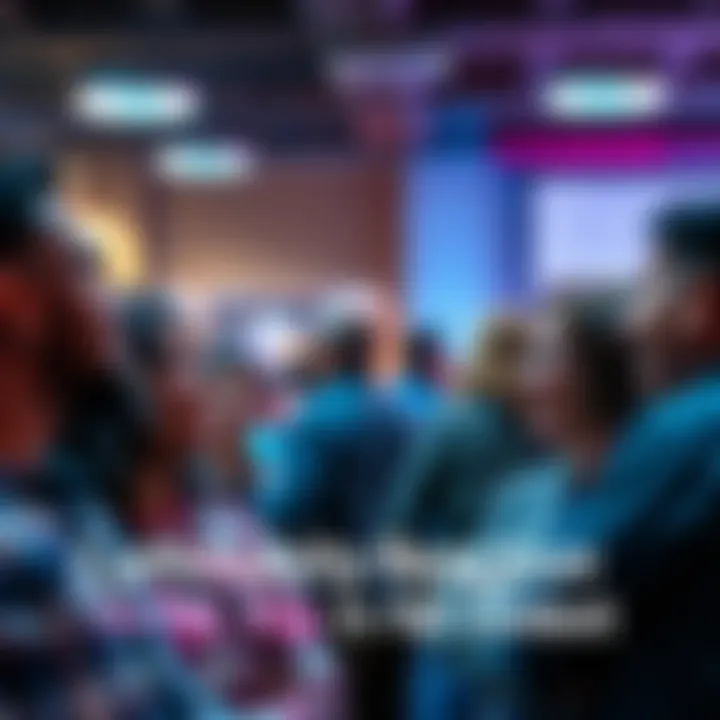 People discussing the effects of SB slip in a local community gathering, showing diverse expressions and engagement.