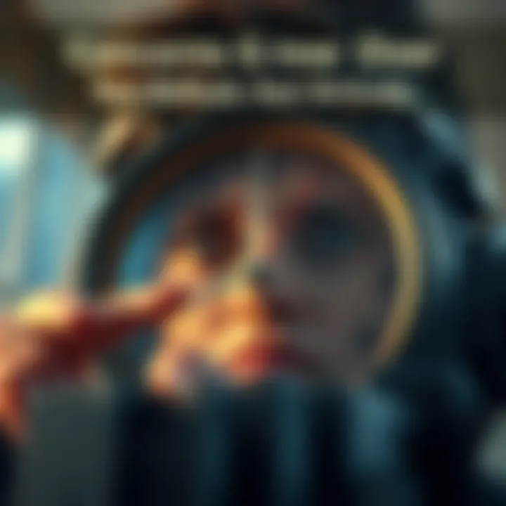 A close-up of an anxious person looking at a clock, highlighting the concern over delayed reloads.