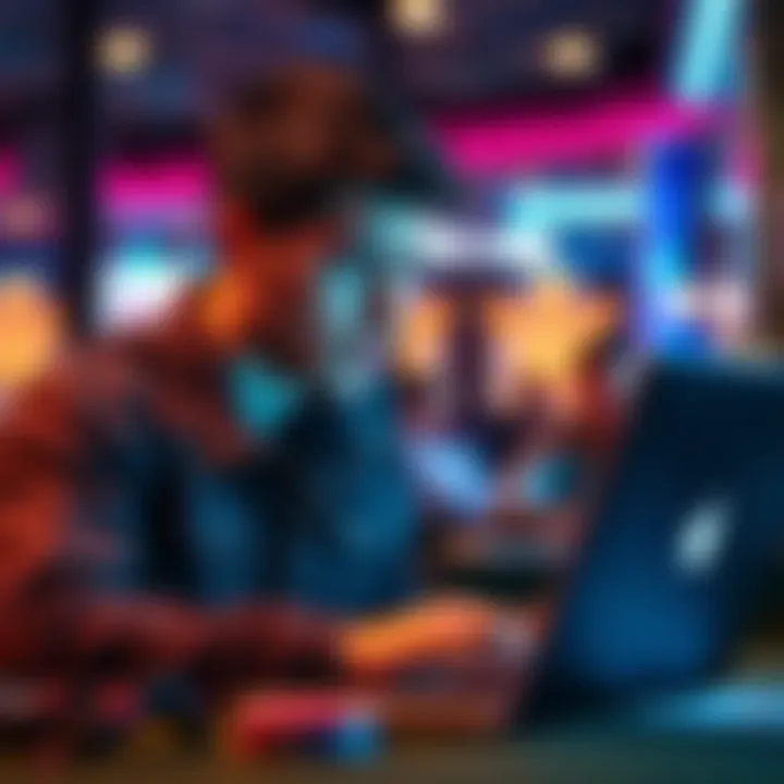 A player looking worried while checking their game winnings on a laptop