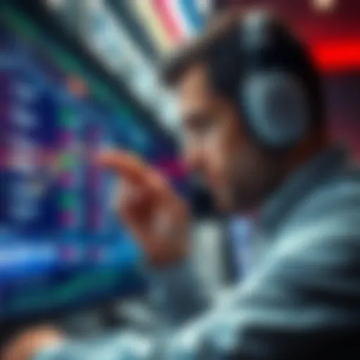 A person looking at betting odds on a screen, showing strong confidence in potential wins with no losing legs predicted.