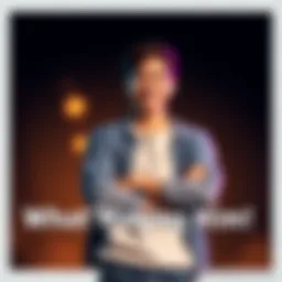 A young person stands confidently with arms crossed, wearing casual clothes and a bright smile, symbolizing self-assurance and modern identity