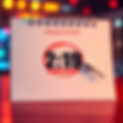 A calendar page showing the date of the upcoming event circled in red, with a clock ticking down beside it.