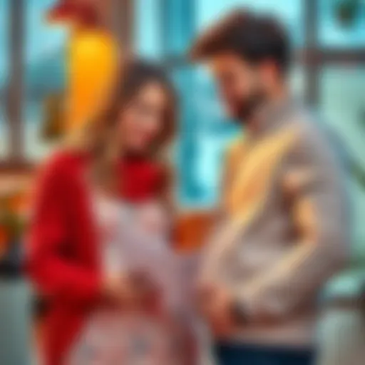 Expecting parents talk about the end of monthly postal deliveries while preparing for their baby