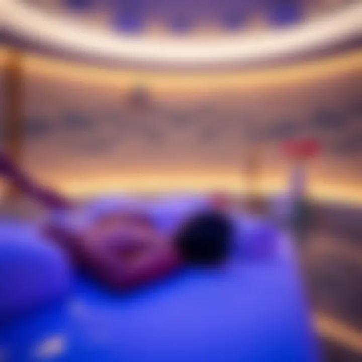 Couples Enjoying Spa Treatment A couple relaxing during a massage at a spa in Caesars Atlantic City