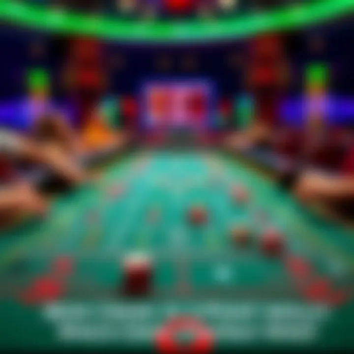 A craps table showing players placing bets while dice are rolled, focusing on the Iron Cross and 3-Point Molly strategies