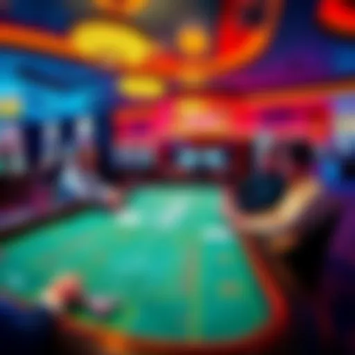 A low minimum bet craps table with players enjoying the game at Casino Royale in Las Vegas, featuring the vibrant casino atmosphere.