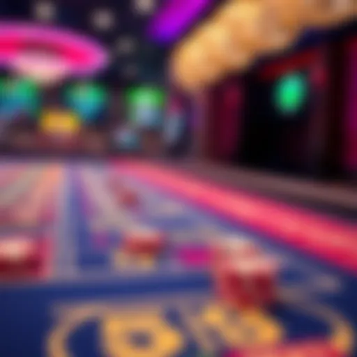 Craps table showing the 5/9 area with chips placed for a $36 bet