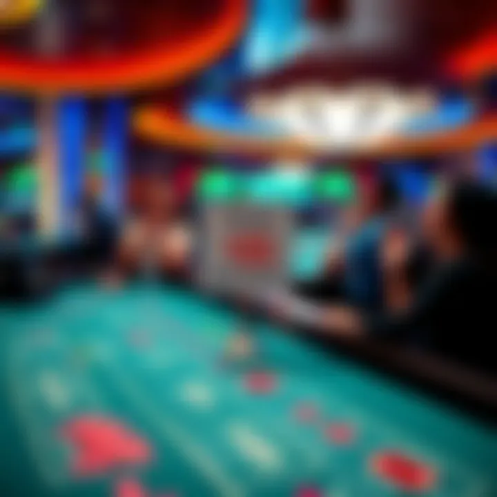 A vibrant craps table on a Carnival Cruise ship featuring a $25 minimum bet sign and excited players enjoying the game.