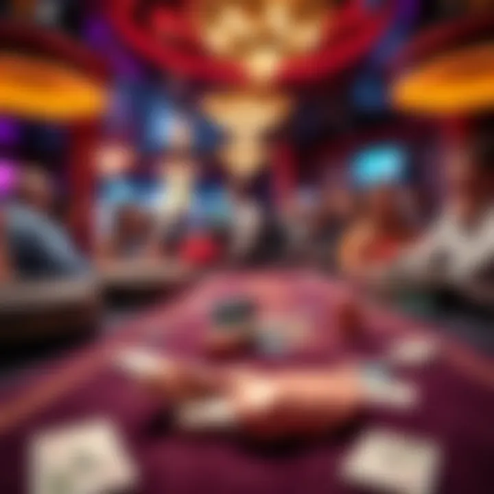 A lively craps table in Las Vegas with people playing and tipping the dealer, showcasing the excitement and atmosphere of the casino.