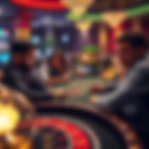 A group of four players at a craps table, using different betting strategies. One person looks frustrated while observing the slow game flow caused by frequent hop bets.