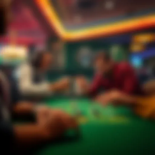 A craps player throws dice while a frustrated player complains beside them at the table