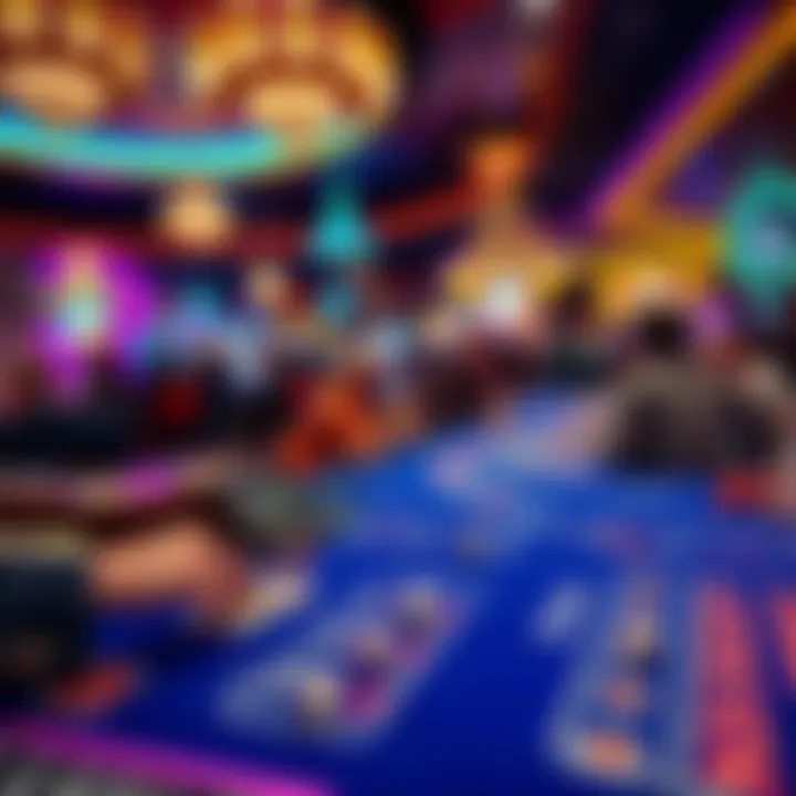 A crowded craps table with players throwing dice in a Las Vegas casino