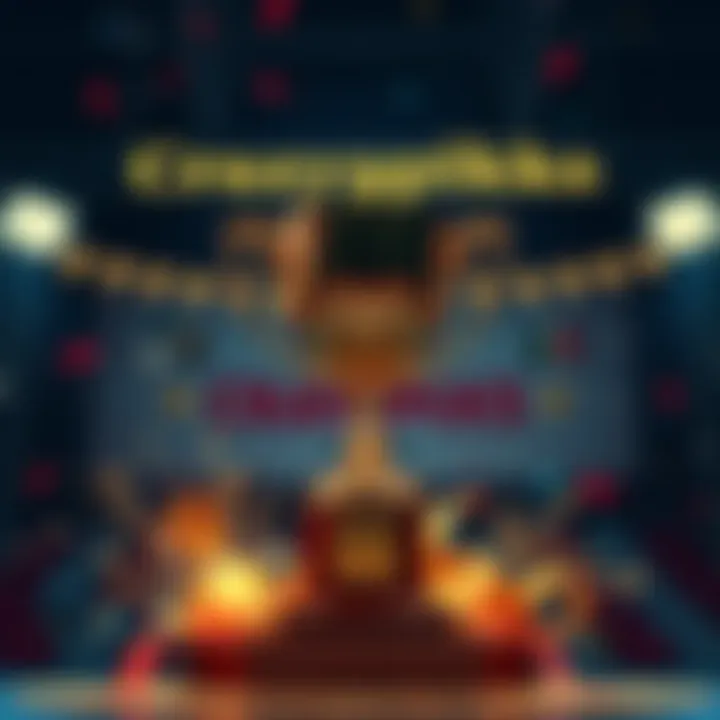 A trophy representing Crazyypikks as the greatest of all time in 2026, with a banner in the background celebrating their success.