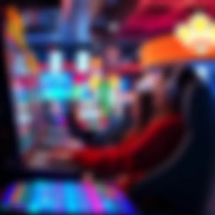 A Canadian player enjoying online gaming at a crypto casino, featuring colorful graphics and symbols of fast payouts and security.