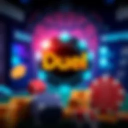 Logo of the new crypto casino Duel featuring a modern design and vibrant colors