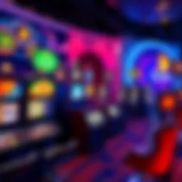 Colorful display of various casino games with crypto symbols, showcasing fast payouts without ID checks