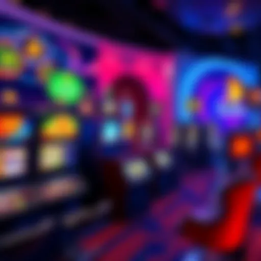 Colorful display of various casino games with crypto symbols, showcasing fast payouts without ID checks