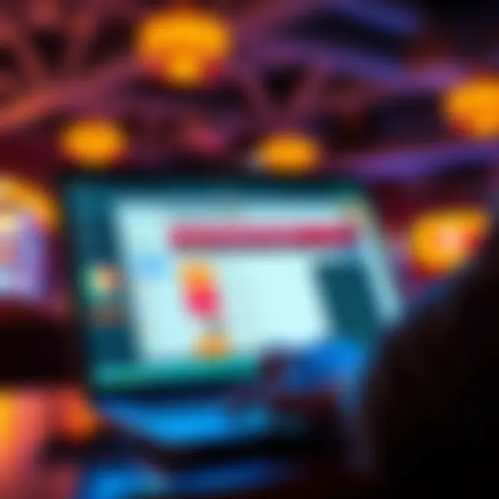 A person checking their crypto casino account for instant withdrawal options displayed on a laptop screen.