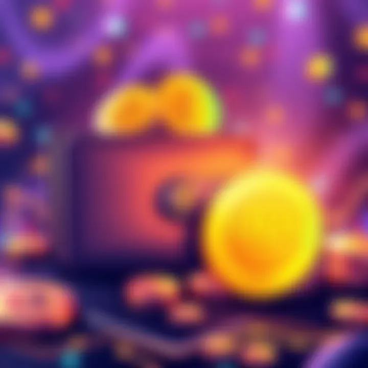 Illustration of a digital wallet with crypto coins and a $100 limit sign