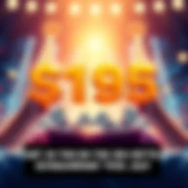 Graphic showing a $195 cryptocurrency giveaway with four winners receiving cash prizes.