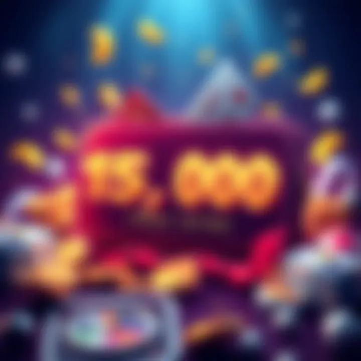 Illustration showing a digital wallet with 15,000 points and free spins graphic, symbolizing a crypto promotion for players.