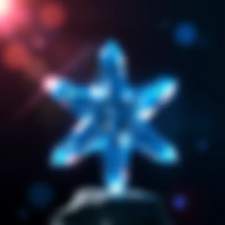 Crystal Star Symbol A shiny crystal star glowing brightly, symbolizing recent achievements and excitement among enthusiasts.