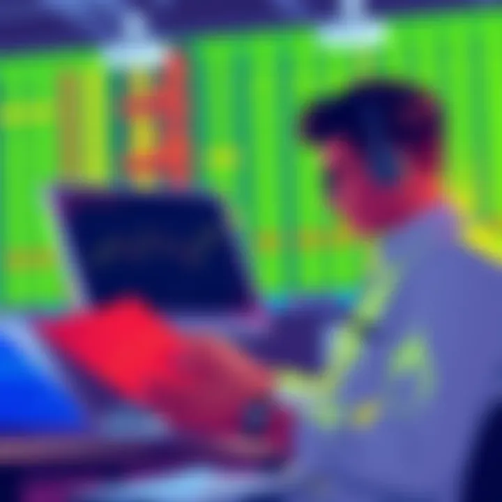 Illustration showing a person analyzing betting data for CS2 parlays.