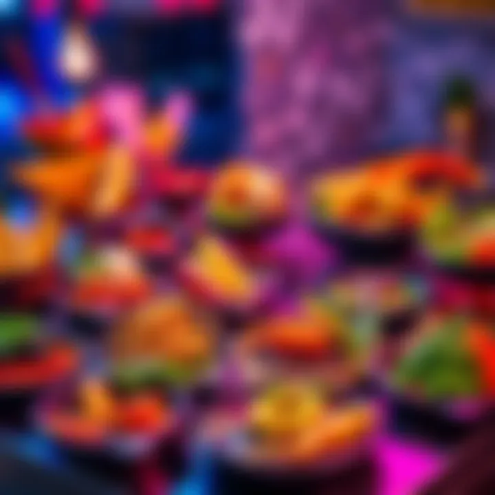 Culinary Trends in 2026 A colorful array of innovative dishes showcasing new flavors and trendy ingredients for 2026.