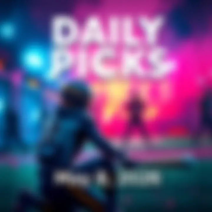 Graphic showing top game picks and highlights for May 8, 2026