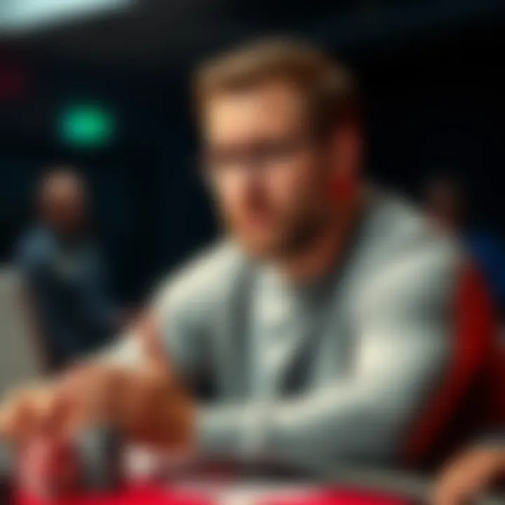 Daniel Negreanu discussing online poker Professional poker player Daniel Negreanu talking about online poker laws, confused expression on his face