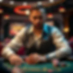 Dario Minieri playing poker with focused expression at a casino table