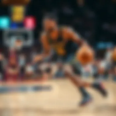 Cleveland Cavaliers guard Darius Garland skillfully dribbling the basketball on the court during a game