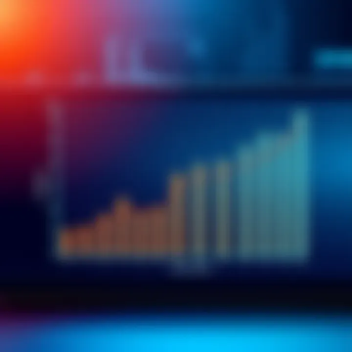 A graph illustrating data variance with bars representing data points and a line indicating the mean