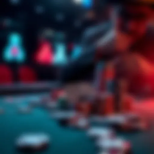 A poker table with cards and chips, honoring David Sklansky's legacy in poker.