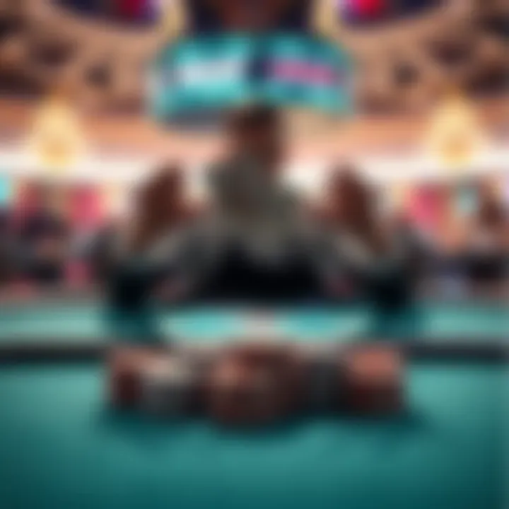 A dealer mistakenly reveals four cards on the flop at a WSOP tournament, causing confusion among players at the table.