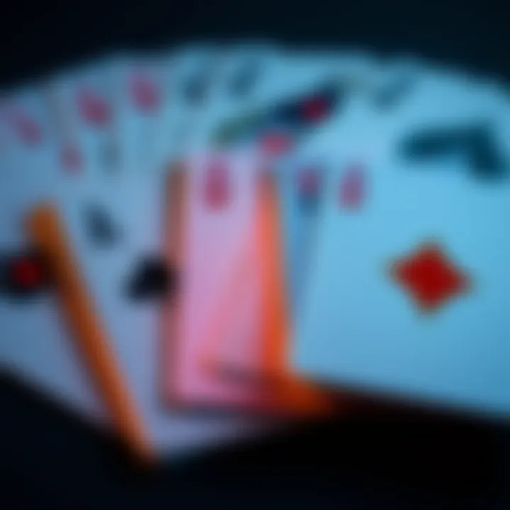 A deck of playing cards showing a mix of winning hands and losing hands, representing the hot and cold deck phenomenon in gaming.