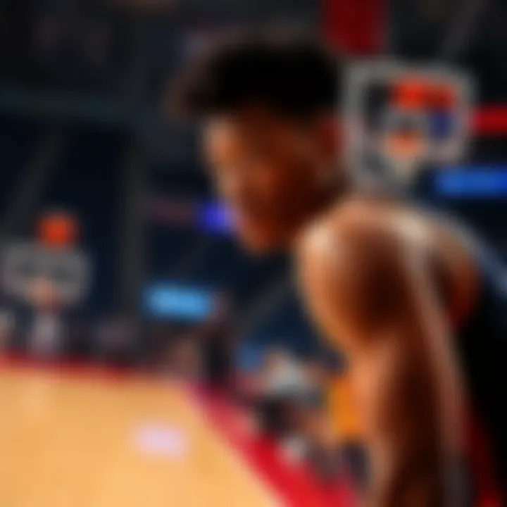 Denji looking determined on the basketball court Denji focuses intently during a basketball game, showing determination after a close loss against OKC