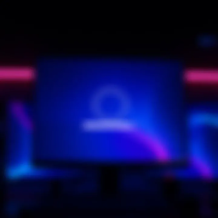 A computer screen displaying a loading animation at 100% completion, indicating an app that fails to open after an update.
