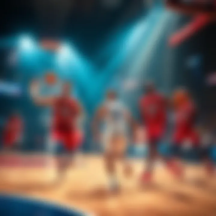 Detroit Pistons players on the court during a game, showcasing teamwork and strategies without Cade