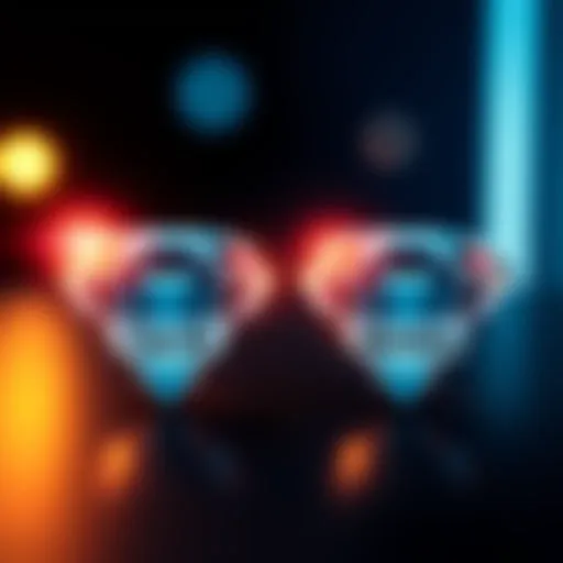 A graphic showing diamond icons with a spotlight on one labeled 'Top M' and another labeled 'Monthly'