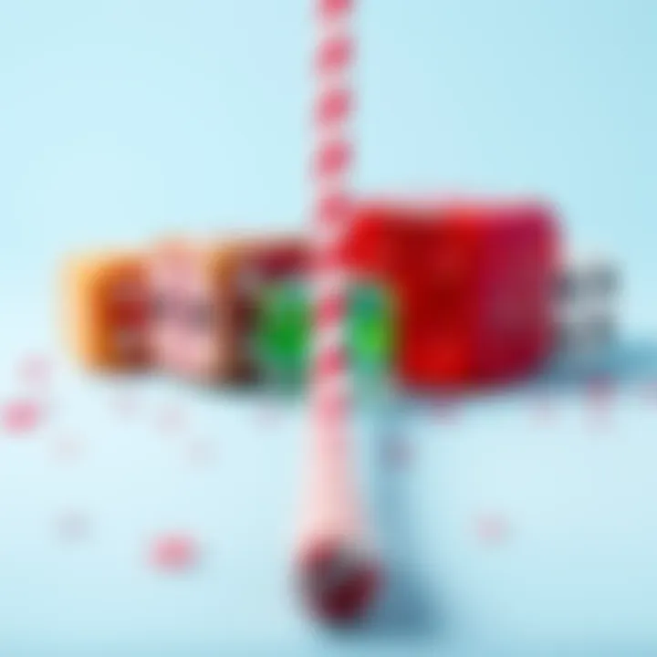 A visual comparison of dice and limbo games featuring colorful dice and a limbo stick