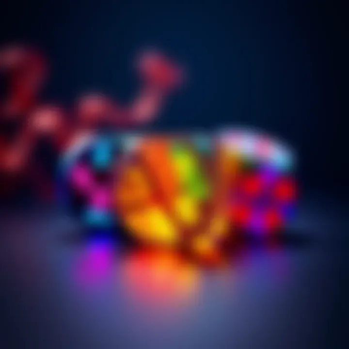 Colorful dice showing losing numbers, representing strategies to lose for Platinum 3 rank