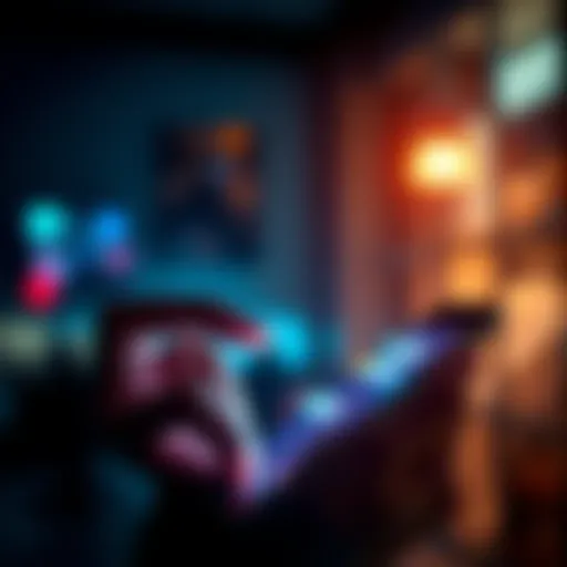 A person checking messages on a smartphone with notifications for updates and insights, representing connection and conversation.