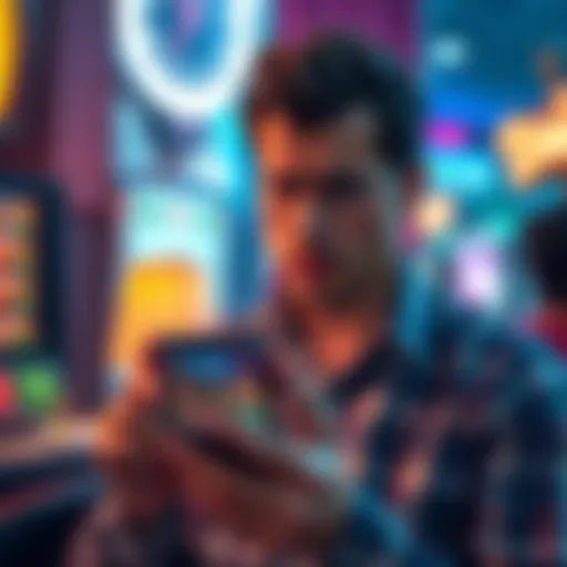 A person looking upset while holding a smartphone with casino apps, pondering new options for online gambling